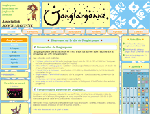 Tablet Screenshot of jonglargonne.org
